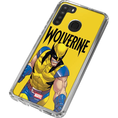 Marvel X-Men The Wolverine Galaxy A21 Clear Case