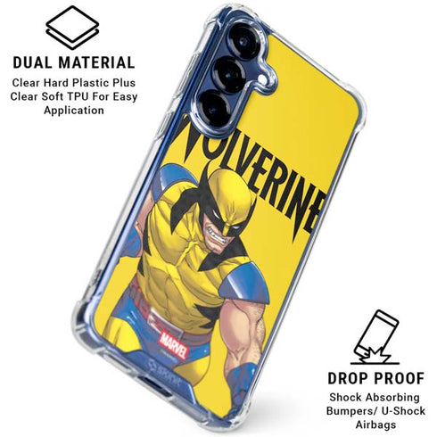 Marvel X-Men The Wolverine Galaxy S25 Plus Clear Case