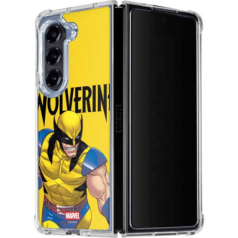Marvel X-Men The Wolverine Galaxy Z Fold5 5G Clear Case