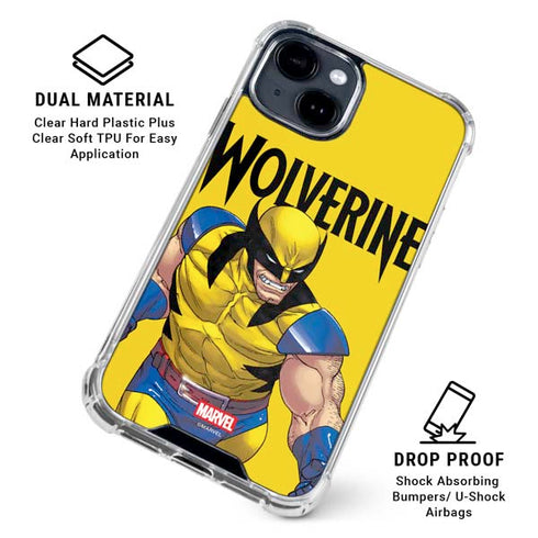 Marvel X-Men The Wolverine iPhone 14 Plus Clear Case