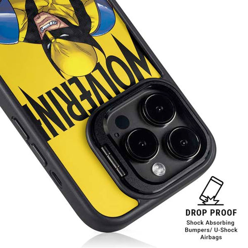 Marvel X-Men The Wolverine iPhone 14 Pro Max Kickstand Case