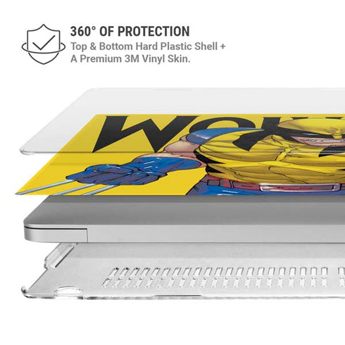 Marvel X-Men The Wolverine MacBook Pro 16in (2021-25) Case plus Skin
