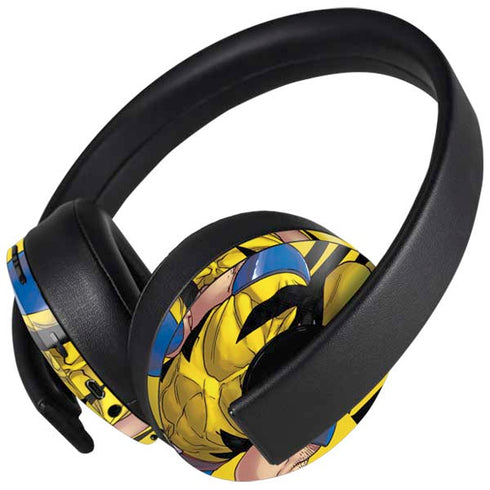 Marvel X-Men The Wolverine PlayStation 4 Gold Wireless Headset Skin