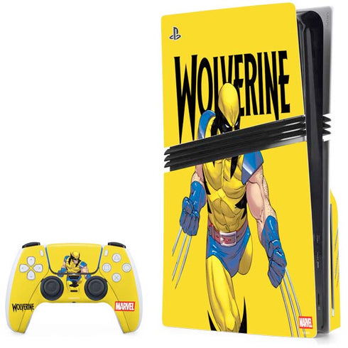 Marvel X-Men The Wolverine PS5 Pro Disk Bundle Skin