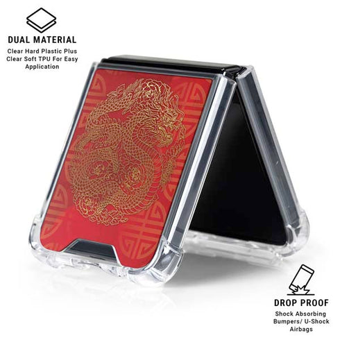 The year of the Drago Galaxy Z Flip6 Clear Case