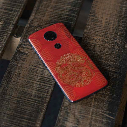The year of the Drago Moto E5 Plus Skin