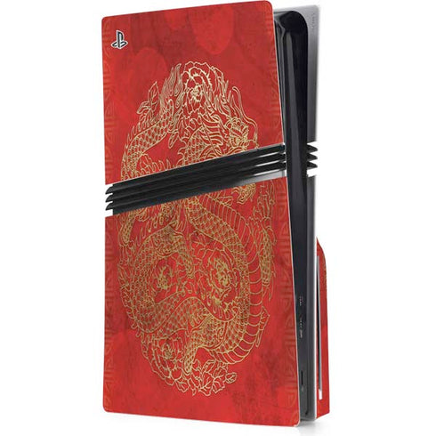 The year of the Drago PS5 Pro Disk Console Skin
