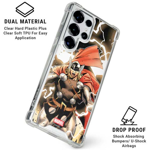 Marvel Thor Thor's Lightning Galaxy S26 Ultra Clear Case