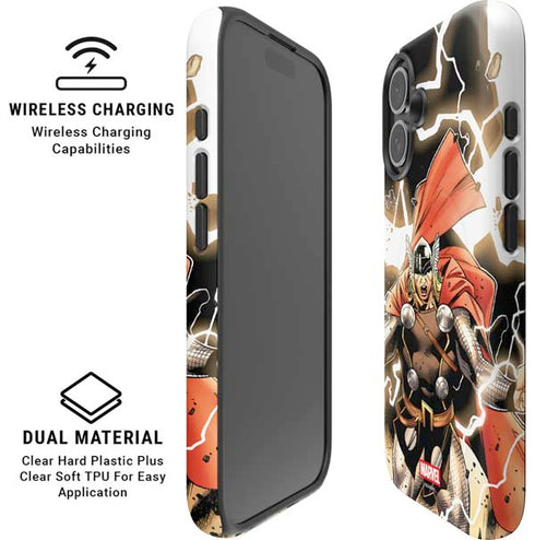 Marvel Thor Thor's Lightning iPhone 16 Magsafe Impact Case