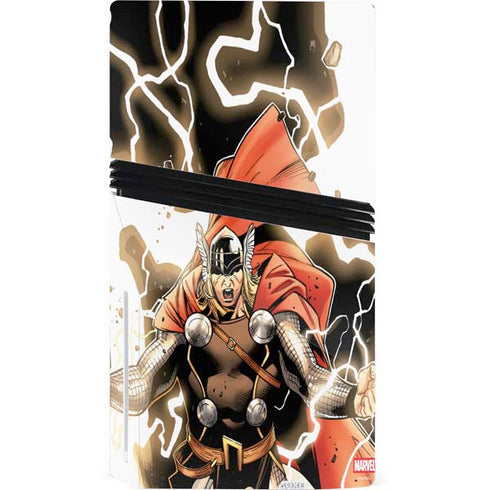 Marvel Thor Thor's Lightning PS5 Pro Disk Console Skin