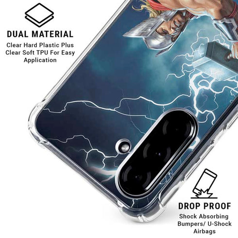 Marvel Thor Thor and Mjolnir Galaxy A36 5G Clear Case