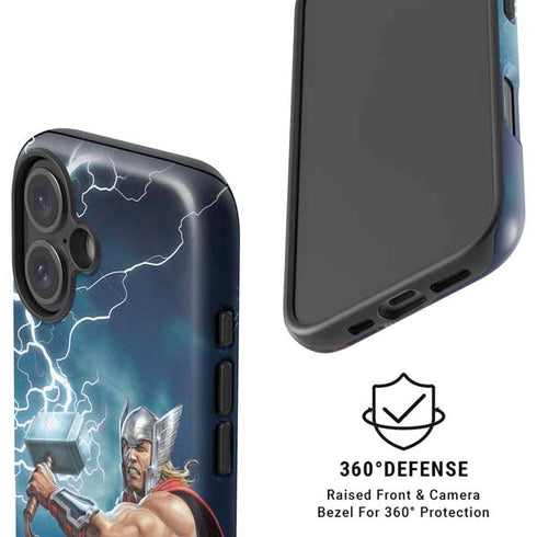 Marvel Thor Thor and Mjolnir iPhone 16 Magsafe Impact Case