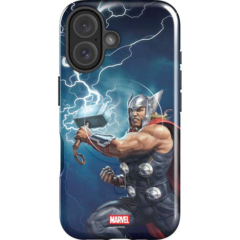Marvel Thor Thor and Mjolnir iPhone 16 Plus Magsafe Impact Case