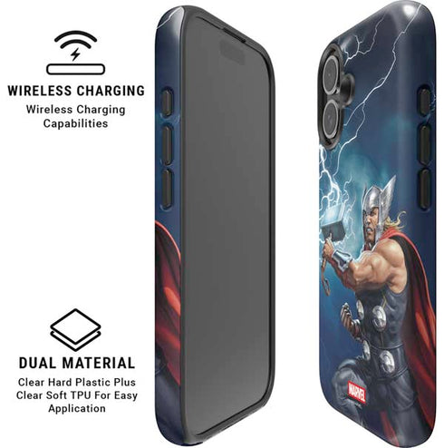 Marvel Thor Thor and Mjolnir iPhone 16 Plus Magsafe Impact Case