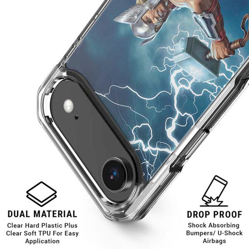 Marvel Thor Thor and Mjolnir iPhone 17 Air Clear Case