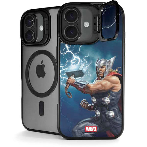Marvel Thor Thor and Mjolnir iPhone 17 Kickstand Case