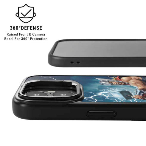 Marvel Thor Thor and Mjolnir iPhone 17 Kickstand Case