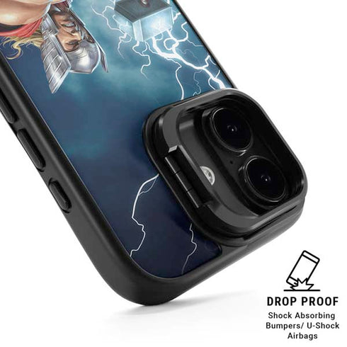 Marvel Thor Thor and Mjolnir iPhone 17 Kickstand Case