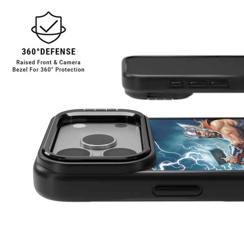 Marvel Thor Thor and Mjolnir iPhone 17 Pro Kickstand Case