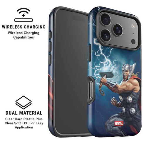 Marvel Thor Thor and Mjolnir iPhone 17 Pro Magsafe Impact Case