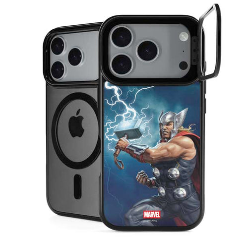 Marvel Thor Thor and Mjolnir iPhone 17 Pro Max Kickstand Case