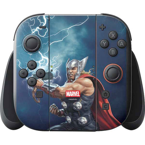 Marvel Thor Thor and Mjolnir Nintendo Switch 2 (2025) with Joy-Con Skin