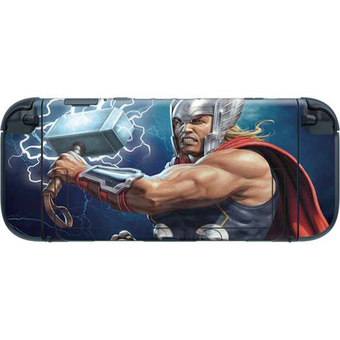 Marvel Thor Thor and Mjolnir Nintendo Switch 2 (2025) with Joy-Con Skin
