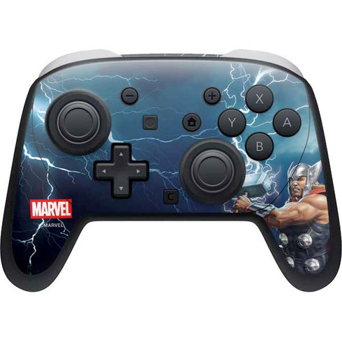 Marvel Thor Thor and Mjolnir Nintendo Switch 2 (2025) Pro Controller Skin