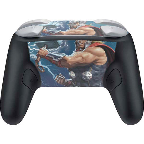 Marvel Thor Thor and Mjolnir Nintendo Switch 2 (2025) Pro Controller Skin