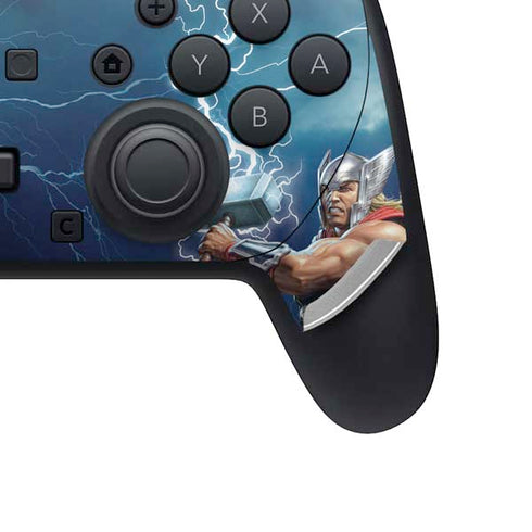 Marvel Thor Thor and Mjolnir Nintendo Switch 2 (2025) Pro Controller Skin
