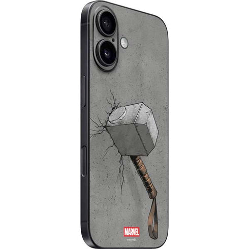 Marvel Thor Thor’s Hammer Mjolnir iPhone 16 Plus Skin
