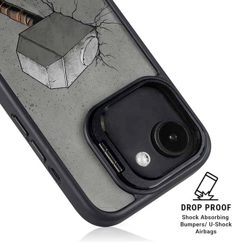 Marvel Thor Thors Hammer Mjolnir iPhone 16e Kickstand Case