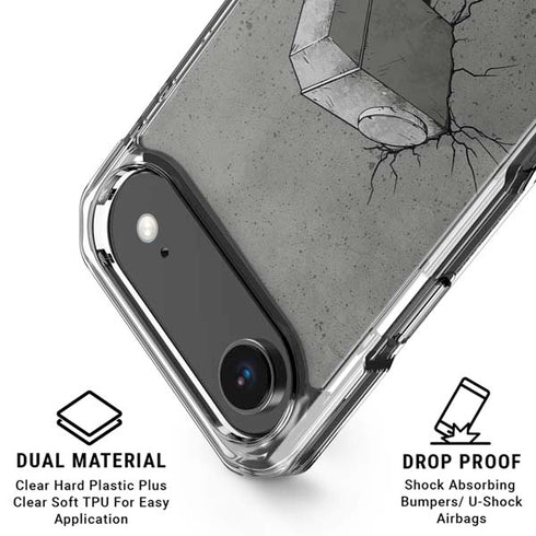 Marvel Thor Thors Hammer Mjolnir iPhone 17 Air Clear Case