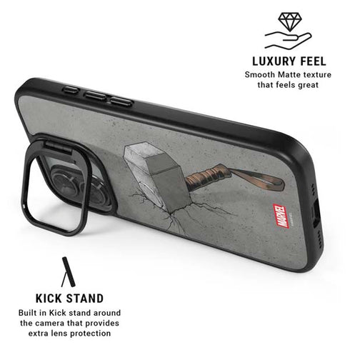 Marvel Thor Thors Hammer Mjolnir iPhone 17 Kickstand Case