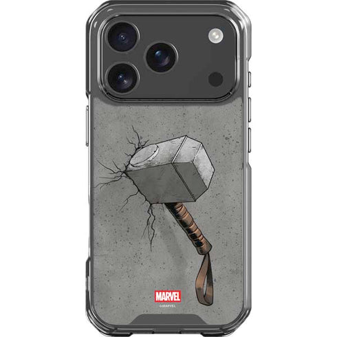 Marvel Thor Thors Hammer Mjolnir iPhone 17 Pro Clear Case
