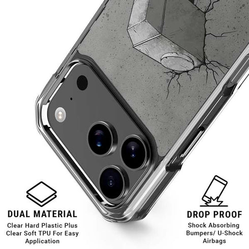 Marvel Thor Thors Hammer Mjolnir iPhone 18 Pro Clear Case
