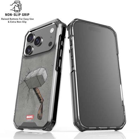 Marvel Thor Thors Hammer Mjolnir iPhone 18 Pro Clear Case