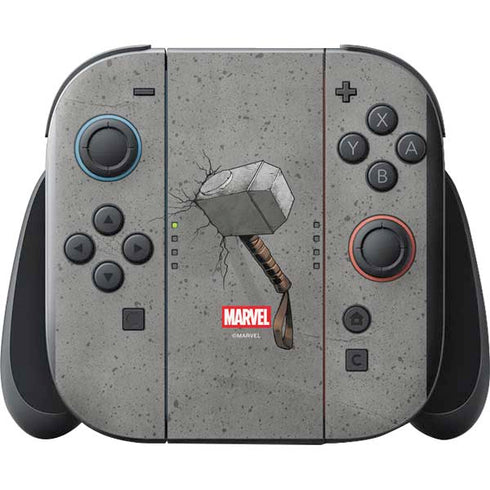 Marvel Thor Thors Hammer Mjolnir Nintendo Switch 2 (2025) with Joy-Con Skin