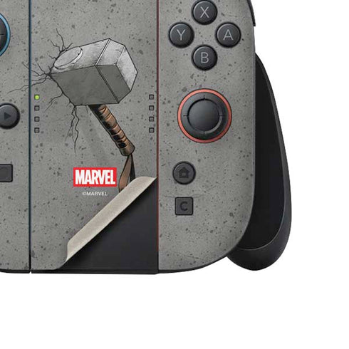 Marvel Thor Thors Hammer Mjolnir Nintendo Switch 2 (2025) Joy-Con Controller Skin