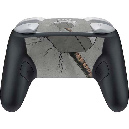 Marvel Thor Thors Hammer Mjolnir Nintendo Switch 2 (2025) Pro Controller Skin