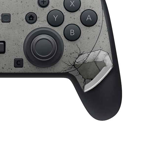 Marvel Thor Thors Hammer Mjolnir Nintendo Switch 2 (2025) Pro Controller Skin