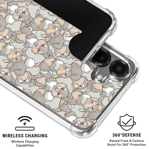 Disney Bambi Thumper Character Pattern Galaxy S26 Clear Case