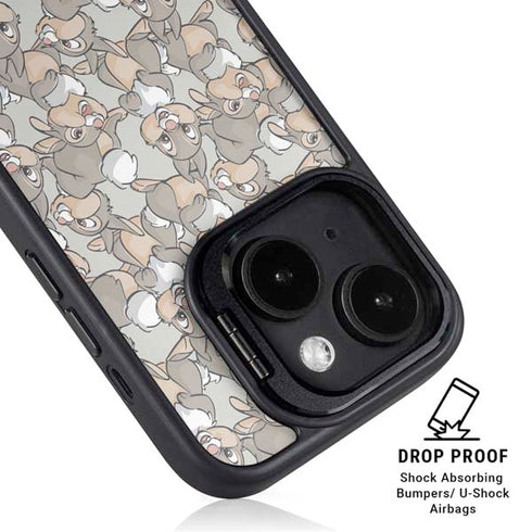 Disney Bambi Thumper Character Pattern iPhone 15 Kickstand Case