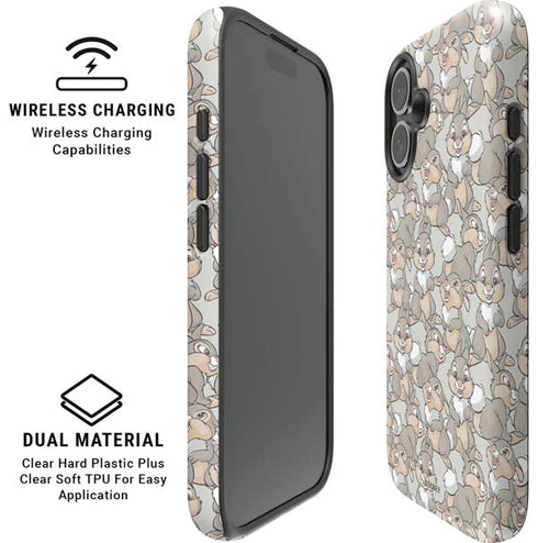 Disney Bambi Thumper Character Pattern iPhone 16 Plus Magsafe Impact Case