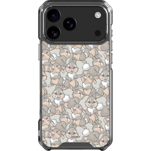 Disney Bambi Thumper Character Pattern iPhone 18 Pro Max Clear Case