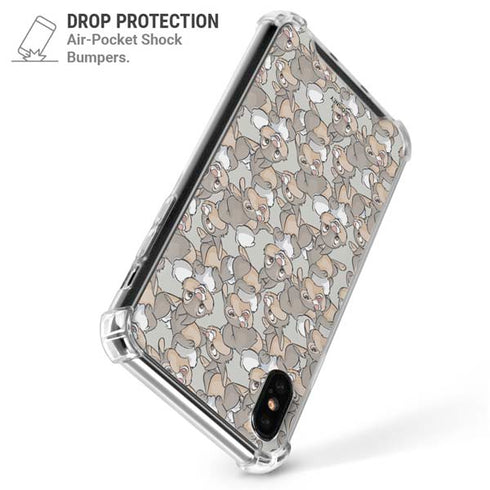 Disney Bambi Thumper Character Pattern iPhone X/XS Clear Case