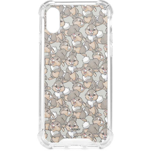 Disney Bambi Thumper Character Pattern iPhone XS Clear Case
