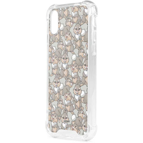 Disney Bambi Thumper Character Pattern iPhone XS Clear Case