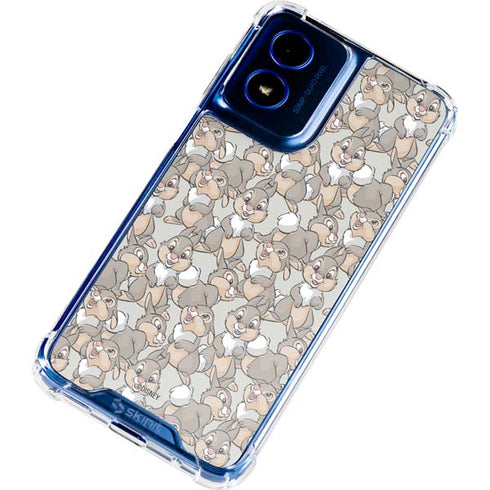 Disney Bambi Thumper Character Pattern Moto G Play 4G (2024) Clear Case