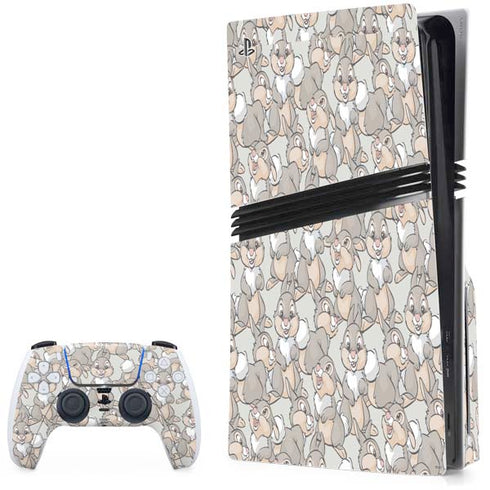 Disney Bambi Thumper Character Pattern PS5 Pro Disk Bundle Skin